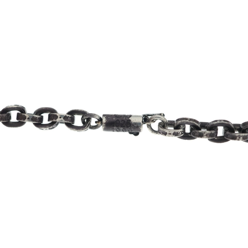 CHROME HEARTS(クロムハーツ) PAPER CHAIN 20 ペーパーチェーンネックレス 20inch ブラックロジウム シルバー