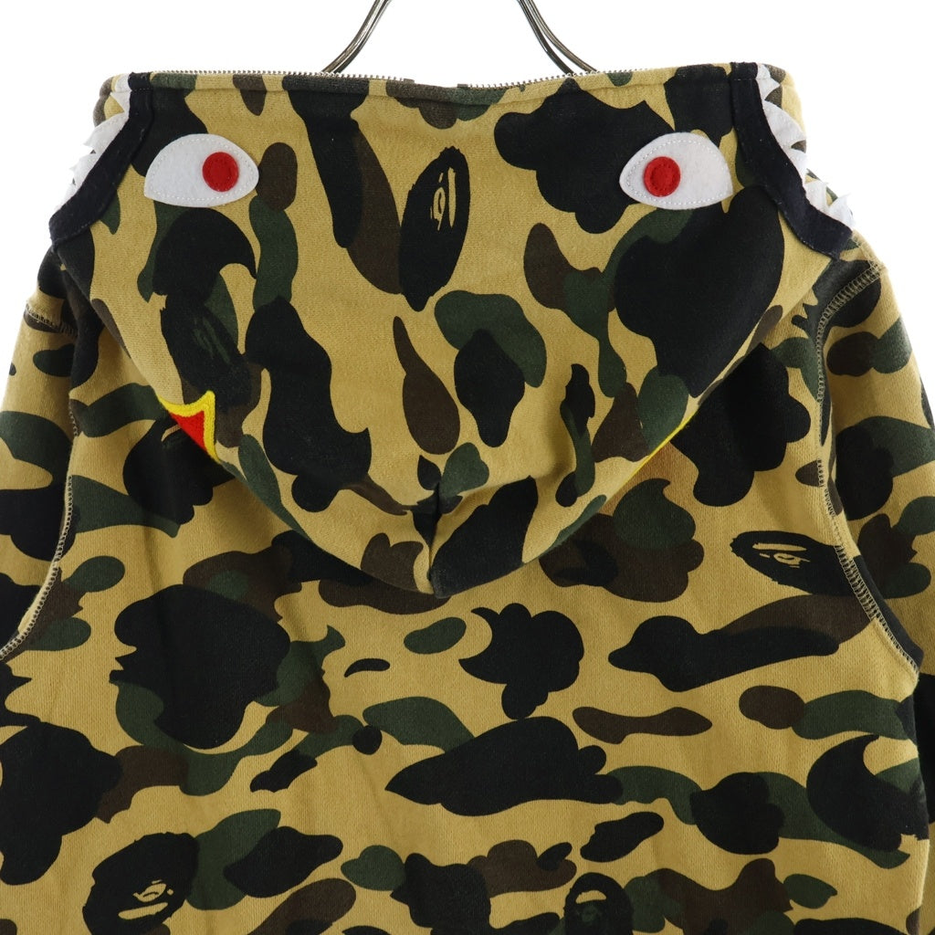 A BATHING APE(アベイシングエイプ) 1ST CAMO SHARK FULL ZIP HOODIE カモ シャーク ジップアップパーカー ベージュ 001ZPD301008X