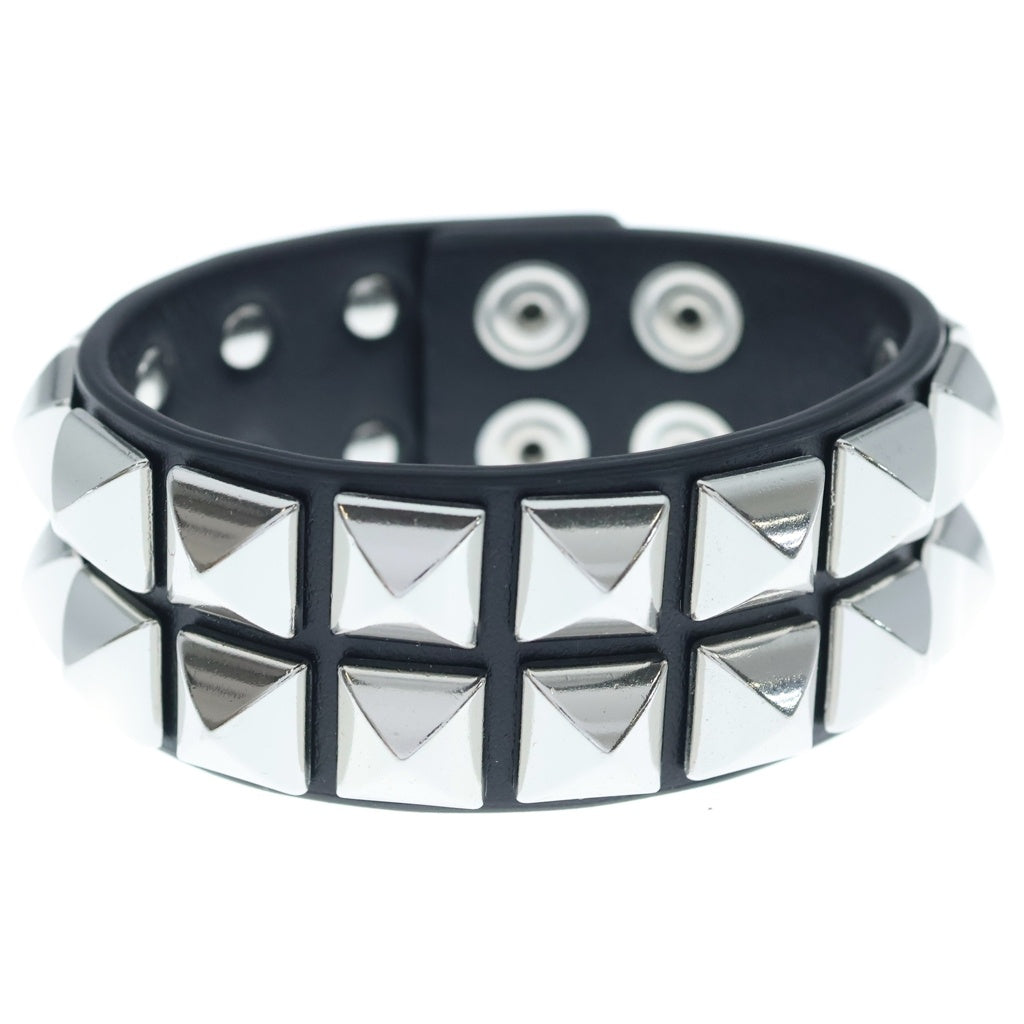 SUPREME(シュプリーム) 26SS Studded Leather Bracelet スタッズ レザー ブレスレット ブラック