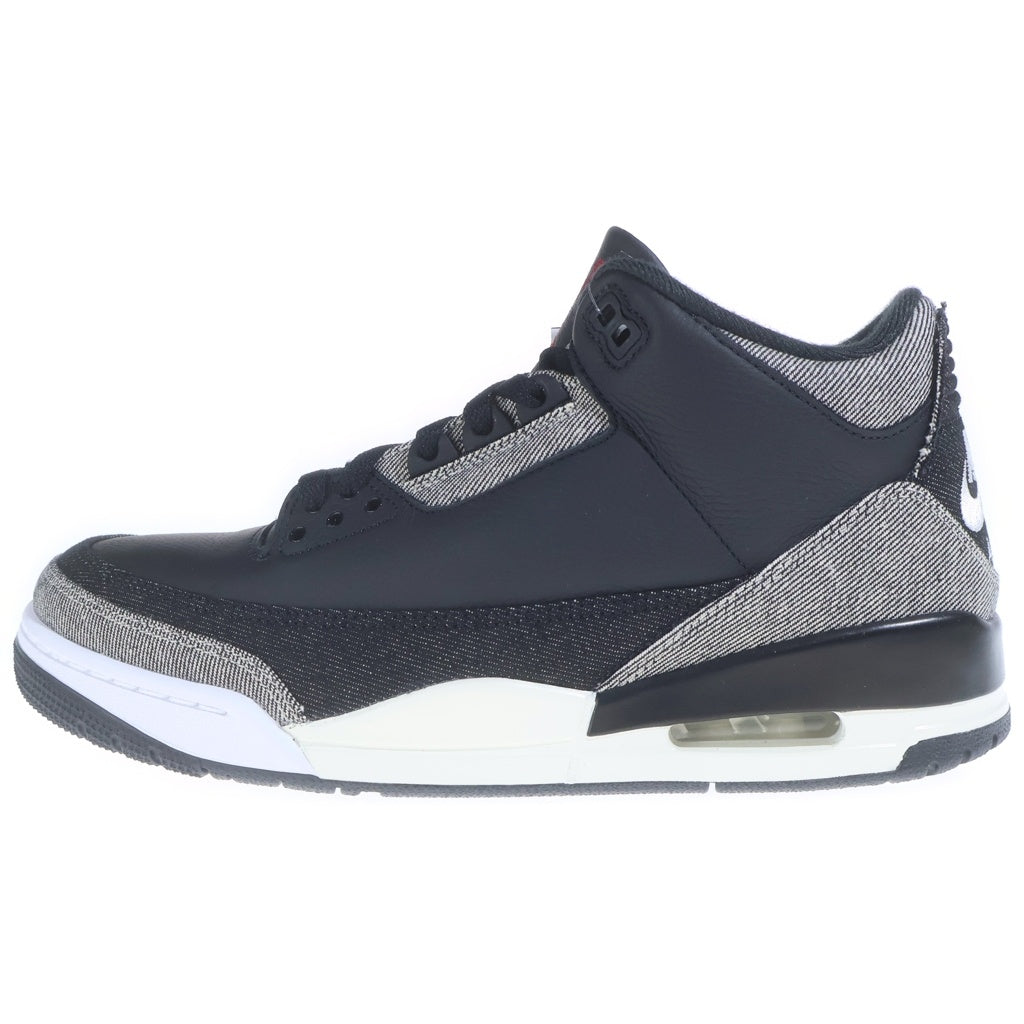 NIKE(ナイキ) ×Levi's AIR JORDAN 3 RETRO SP IR0914-400 リーバイス エアジョーダン3 レトロ ローカットスニーカー ブラック/インディゴ US9.5/27.5cm