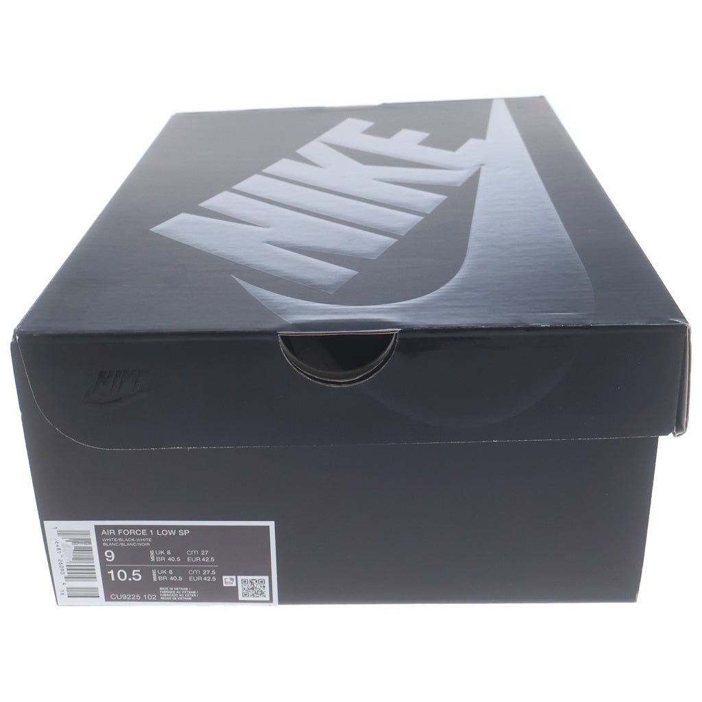 SUPREME(シュプリーム) AIR FORCE 1 LOW エアフォース1 ローカットスニーカー US9/27cm ホワイト/ブラック CU9225-102