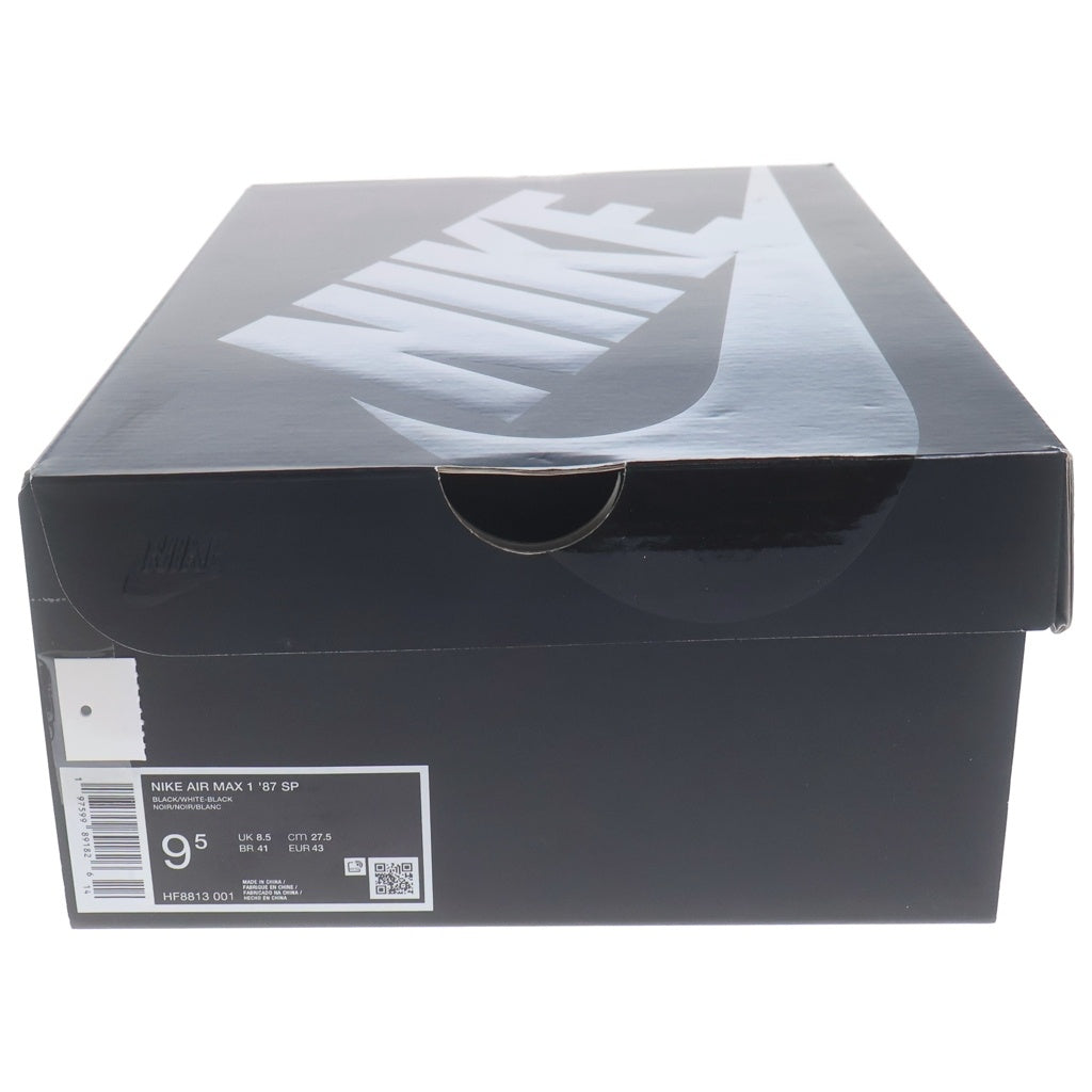 SUPREME(シュプリーム) 25SS AIR MAX 1 '87 SP HF8813-001 シュプリーム エアマックス ローカットスニーカー ブラック US9.5/27.5cm