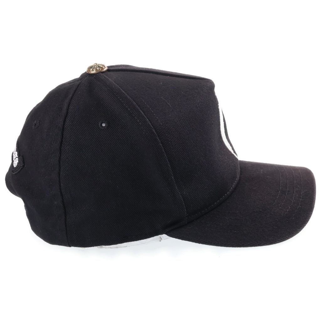 CHROME HEARTS(クロムハーツ) RS3 BASEBALL CAP フロントモチーフ刺繍 クロスボール ベースボールキャップ 帽子 ブラック