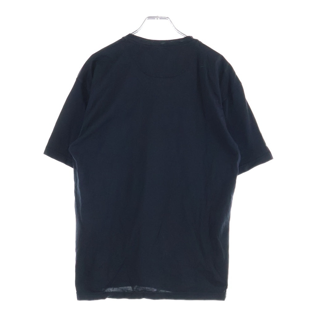 PRADA(プラダ) フロントトライアングルロゴパッチ クルーネック 半袖Tシャツ ブラック UJN852