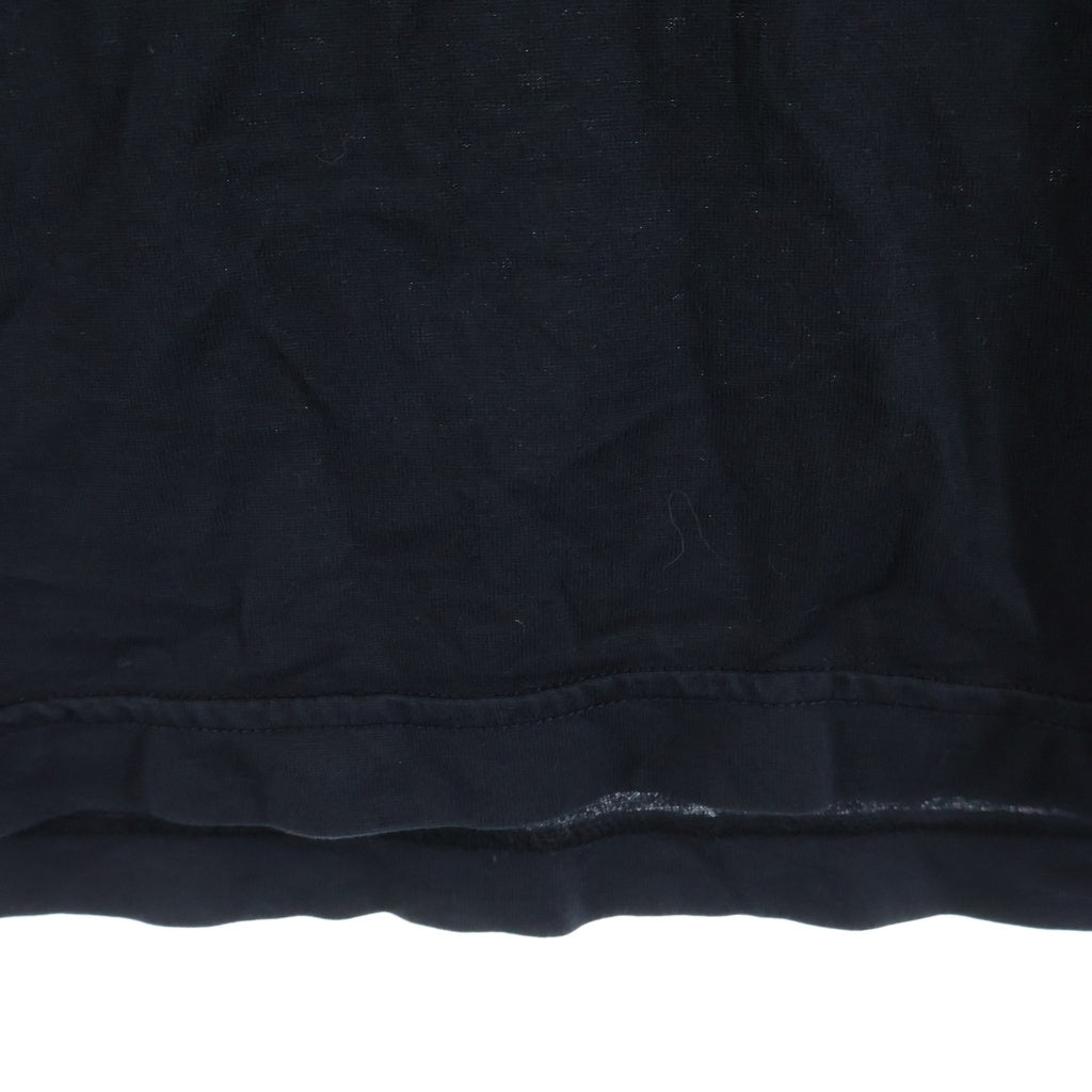 PRADA(プラダ) フロントトライアングルロゴパッチ クルーネック 半袖Tシャツ ブラック UJN852