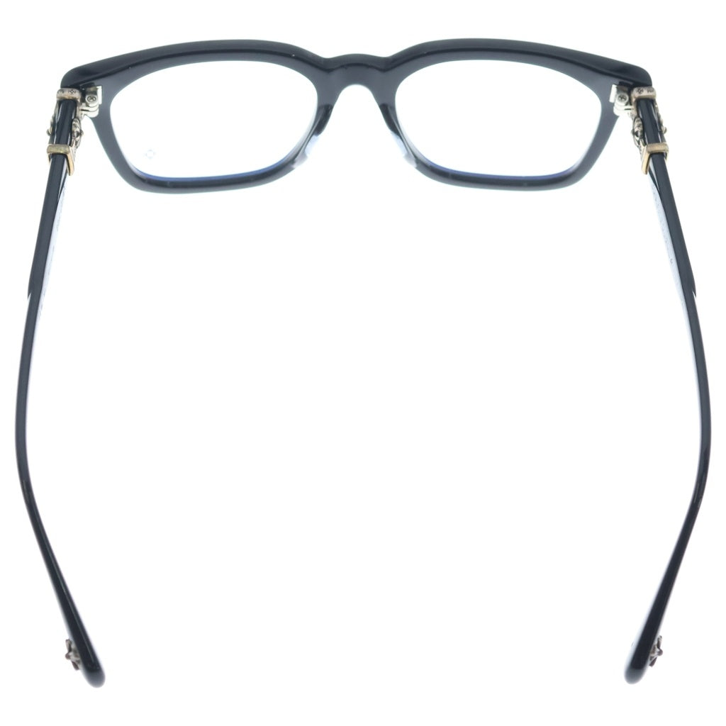 CHROME HEARTS(クロムハーツ) COX UCKER コックサッカー CHクロステンプル ウェリントンメガネ アイウェア ブラック/シルバー