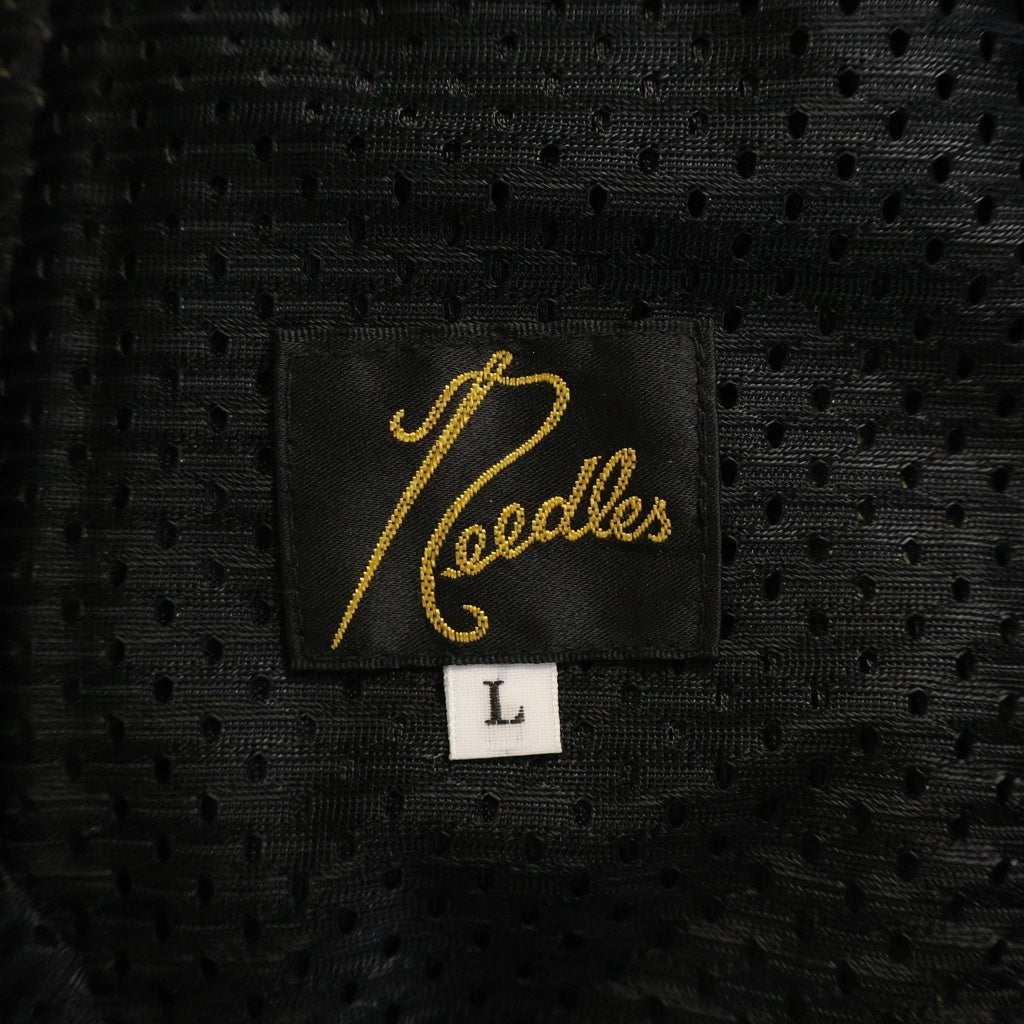 Needles(ニードルス) フロント刺繍 サイドライン トラックパンツ カーキ MR485