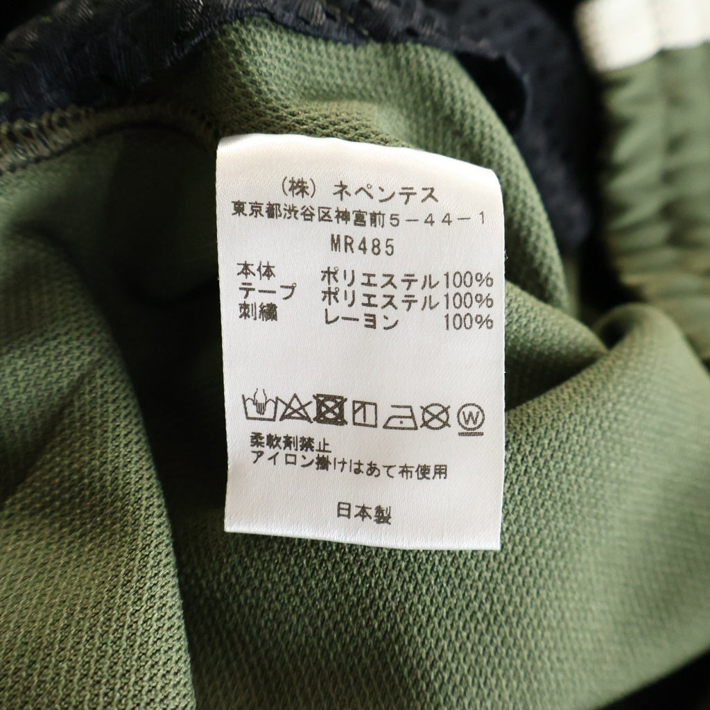 Needles(ニードルス) フロント刺繍 サイドライン トラックパンツ カーキ MR485