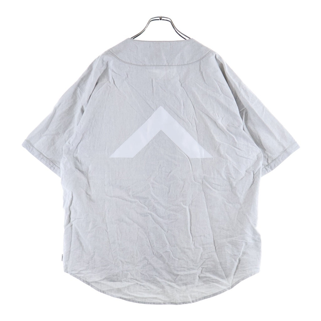 WTAPS(ダブルタップス) 21SS LEAGUE S/S COTTON OXFORD SHIRT コットン ベースボールシャツ グレー 211TQDT-SHM06