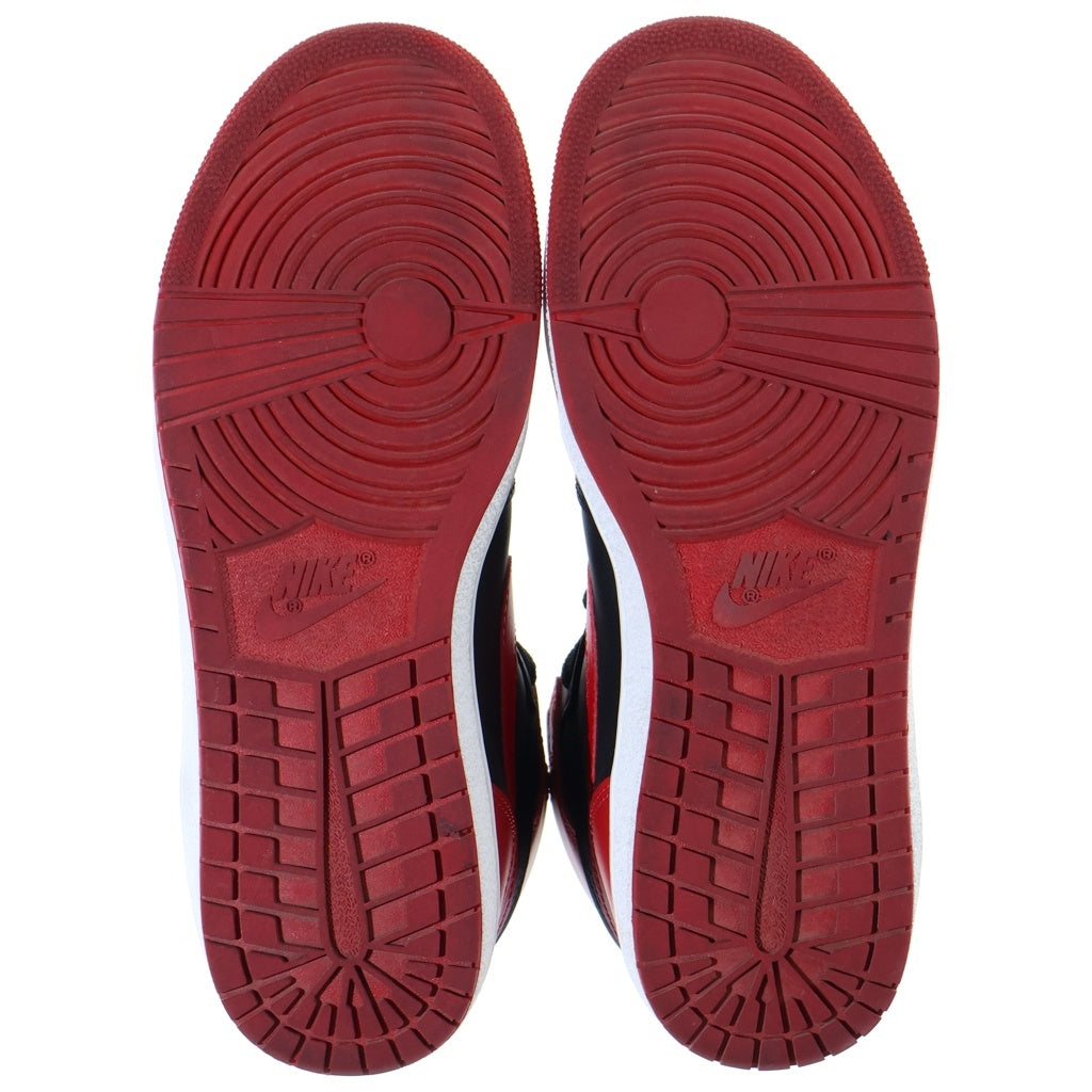 NIKE(ナイキ) AIR JORDAN HIGH BRED エアジョーダン 1 85 ブレッド ハイカットスニーカー ブラック/レッド US9/27cm HV6674-067