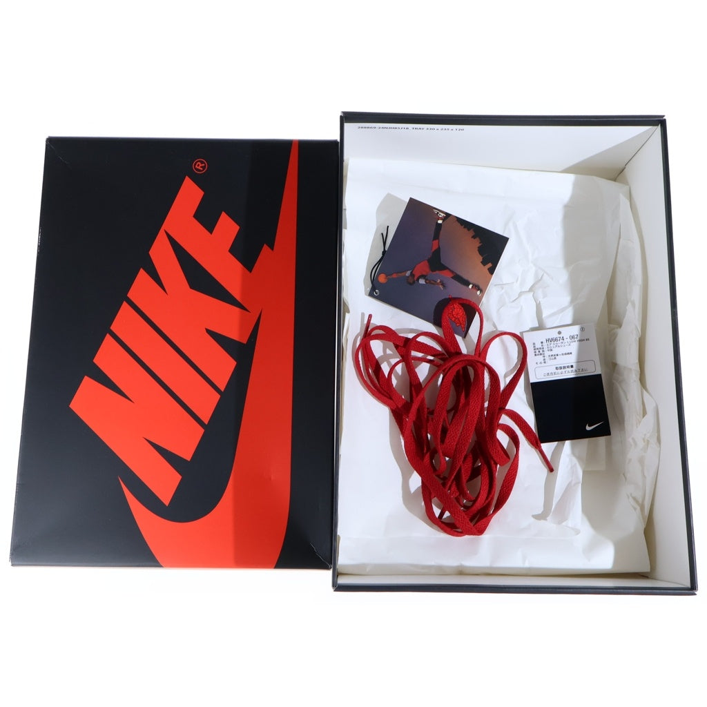 NIKE(ナイキ) AIR JORDAN HIGH BRED エアジョーダン 1 85 ブレッド ハイカットスニーカー ブラック/レッド US9/27cm HV6674-067