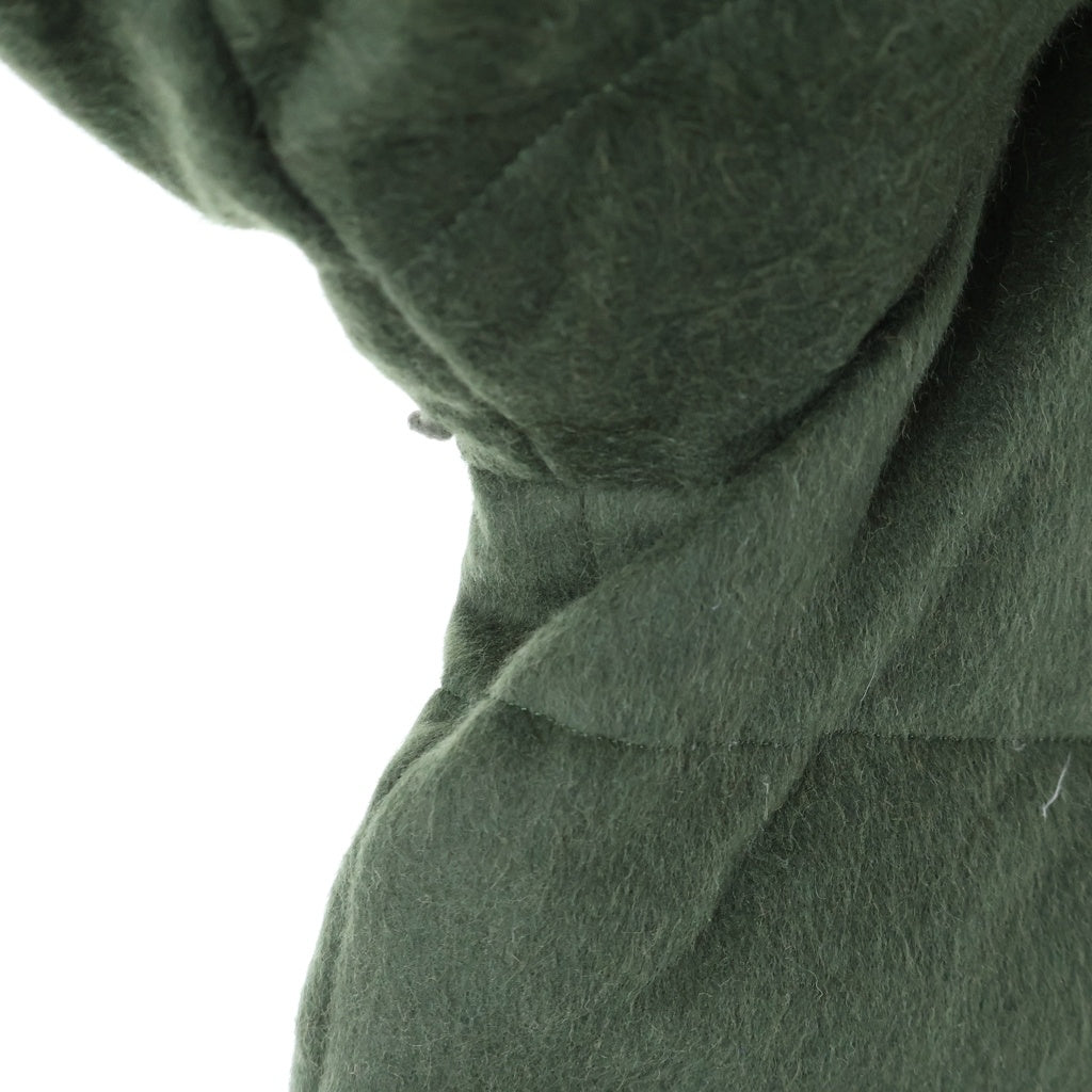 AURALEE(オーラリー) 25AW BABY CAMEL FLANNEL DOWN BLOUSON 襟レザー ダウンジャケット カーキ A25AB02BF