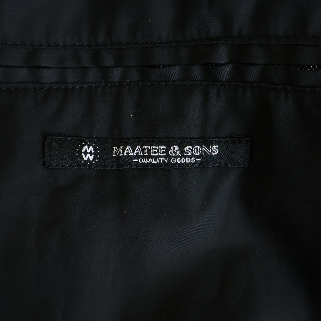 MAATEE&SONS(マーティーアンドサンズ) 25SS FULL ZIP ANORAK MT5103-0902 ジップアップ シルク混 ジャケット カーキ