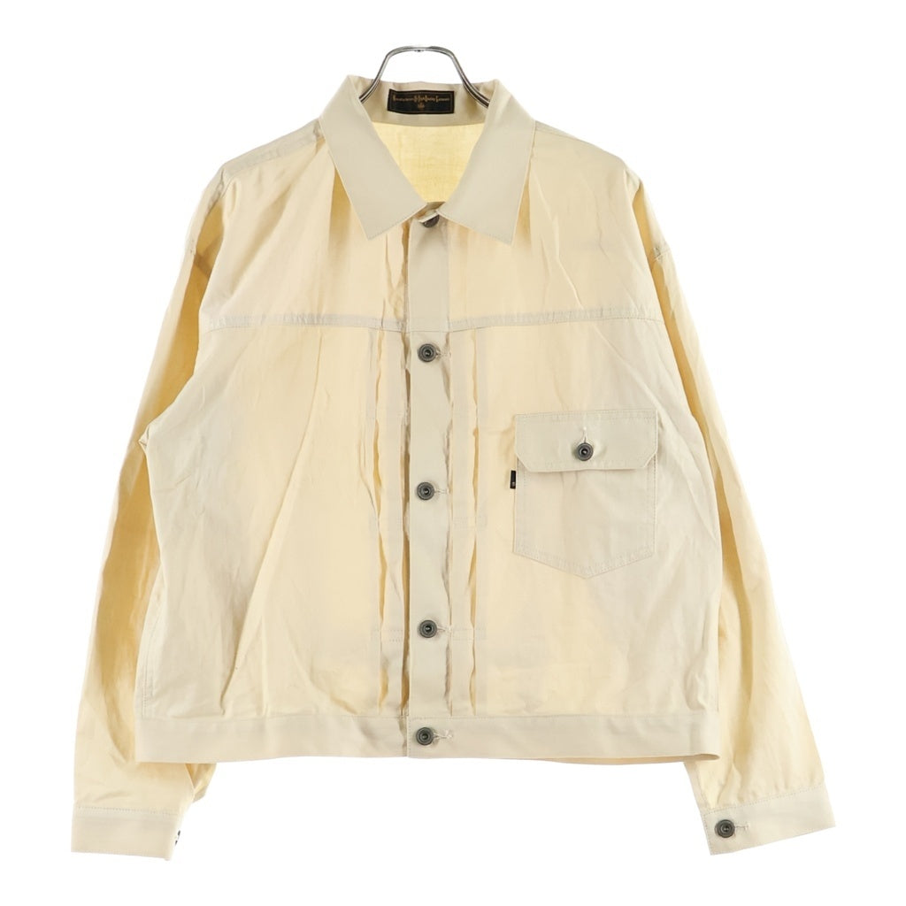 BAA COSTUME MFG.(ビーエーエー コスチューム) 1st Model US ARMY PANEL MARKER FABRIC ワイドシルエット パネルマーカー トラッカージャケット アイボリー