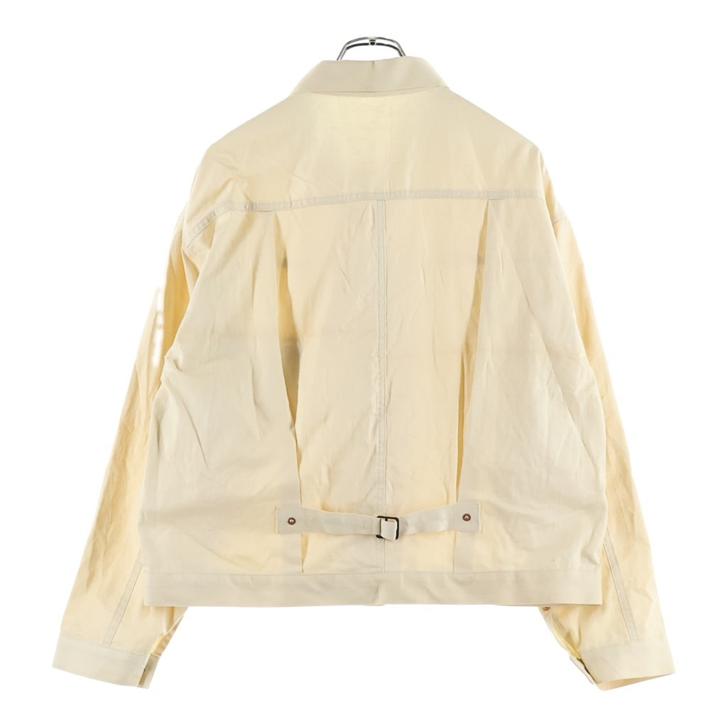 BAA COSTUME MFG.(ビーエーエー コスチューム) 1st Model US ARMY PANEL MARKER FABRIC ワイドシルエット パネルマーカー トラッカージャケット アイボリー