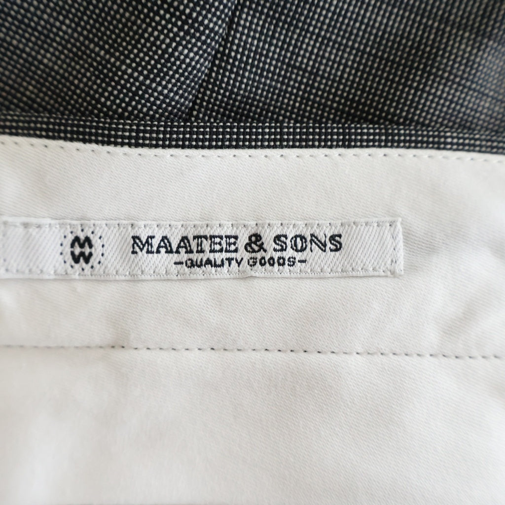 MAATEE&SONS(マーティーアンドサンズ) 25SS SHORT TROUSER ウールモヘア ショートトラウザーズ ショーツ ハーフパンツ グレー MT5103-0216B