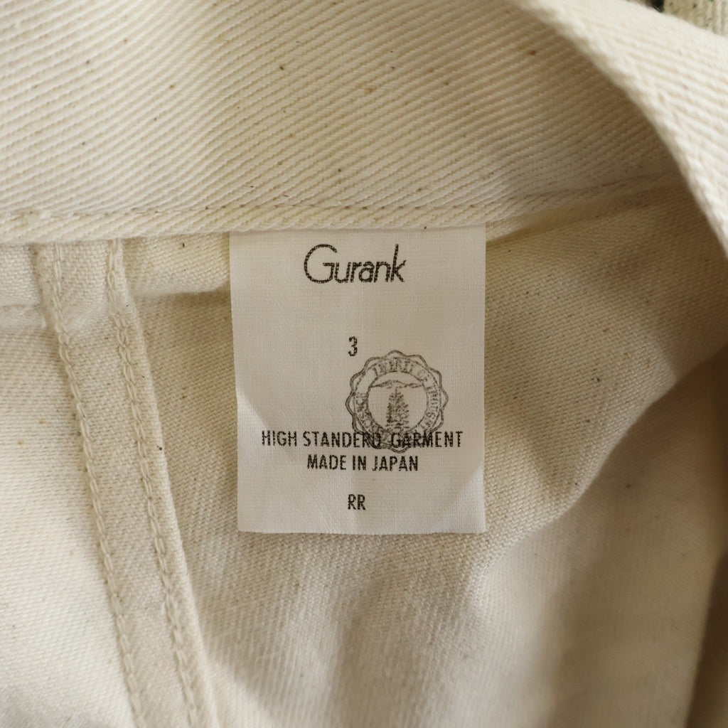 NO BRAND(ノーブランド) GURANK Camo Cargo Shorts グランク カモ カーゴ ショーツ ハーフパンツ アイボリー/グリーン 25K02