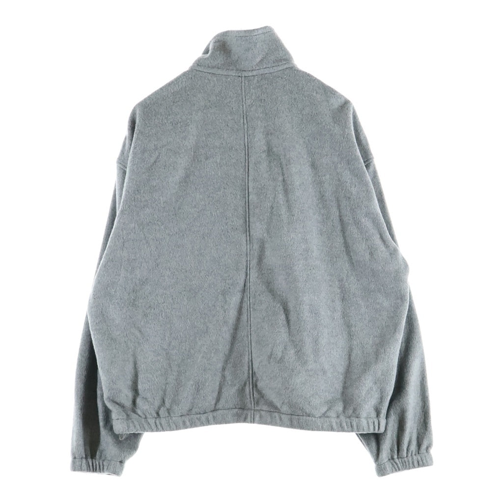 AURALEE(オーラリー) 25AW PURE SILK COMFORT FLEECE HALF ZIP P/O シルク フリースジャケット グレー A25AP02SF