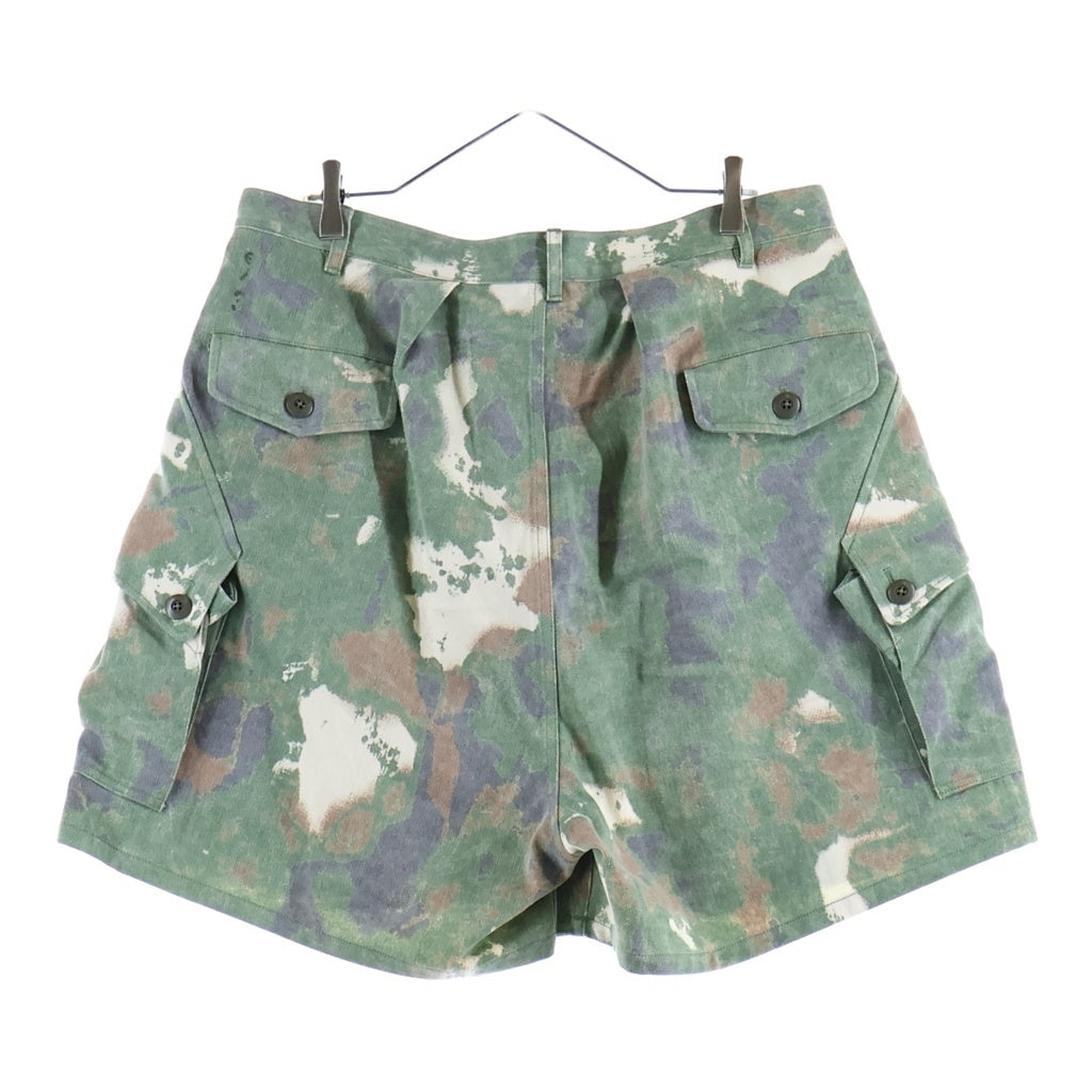 NO BRAND(ノーブランド) GURANK Camo Cargo Shorts グランク カモ カーゴ ショーツ ハーフパンツ グリーン 25K02