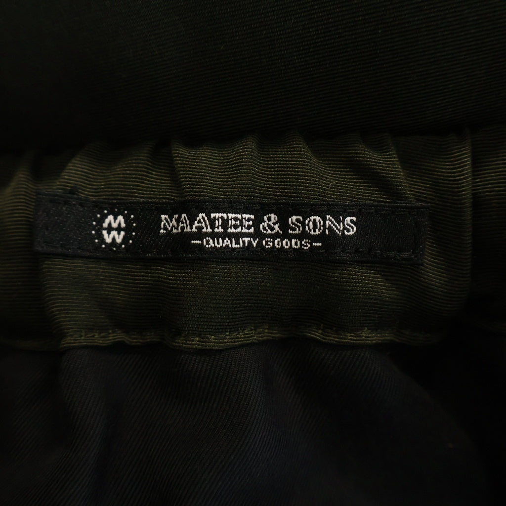 MAATEE&SONS(マーティーアンドサンズ) Easy Trousers イージー トラウザー シルク混 スラックスパンツ カーキ MT5103-0224