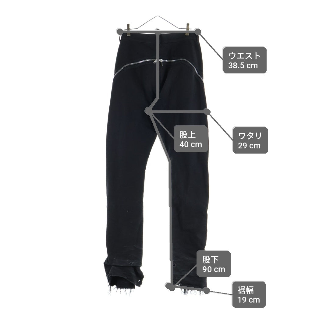 Rick Owens(リックオウエンス) BOLAN BANANA ボランバナナ フレア デニムパンツ ブラック RU02C7343-TB
