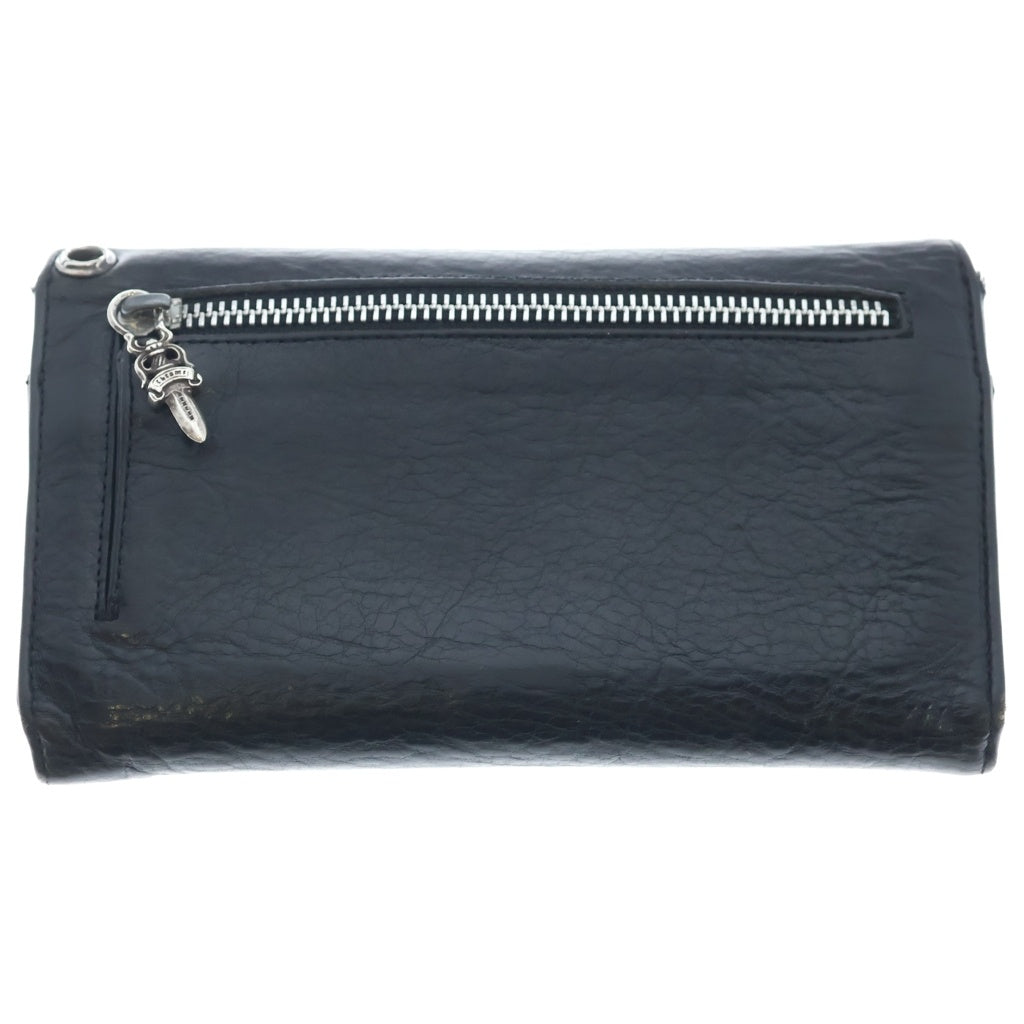 CHROME HEARTS(クロムハーツ) WAVE ウェーブ レザーウォレット 財布 ブラック