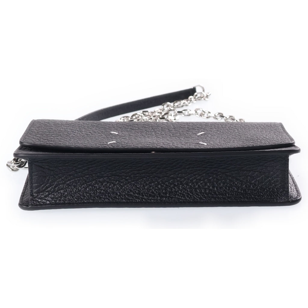 Maison Margiela(メゾンマルジェラ) チェーンバッグ ショルダーウォレット ショルダーバッグ シルバー金具 ブラック SA3UI0008 レディース
