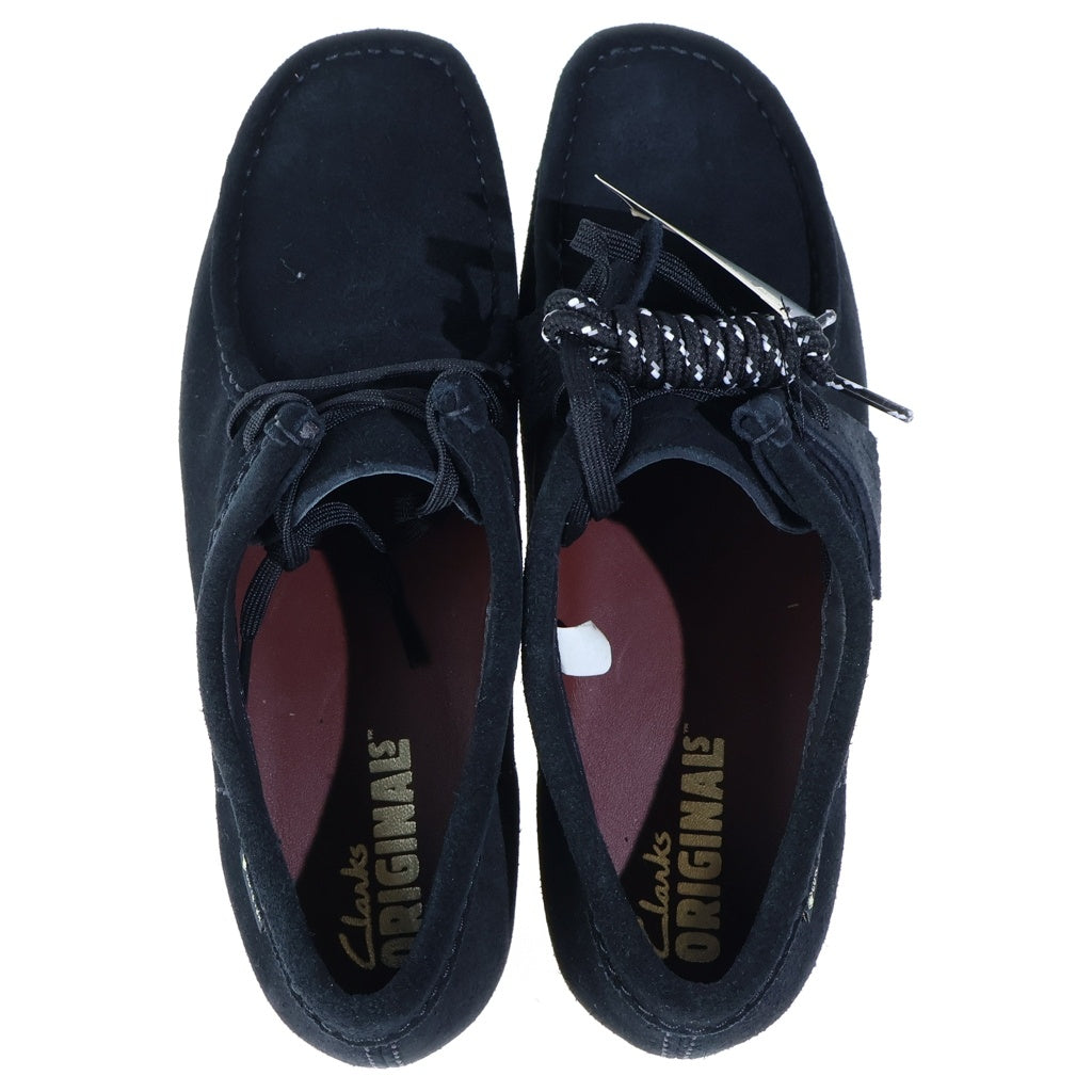 Clarks(クラークス) Wallabee GTX ワラビー ゴアテックス ローカット レザー シューズ ブラック 61908022