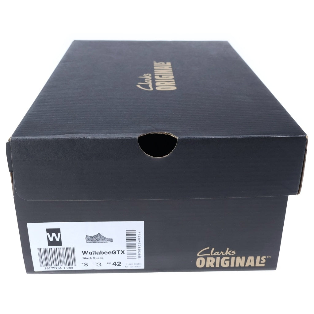 Clarks(クラークス) Wallabee GTX ワラビー ゴアテックス ローカット レザー シューズ ブラック 61908022