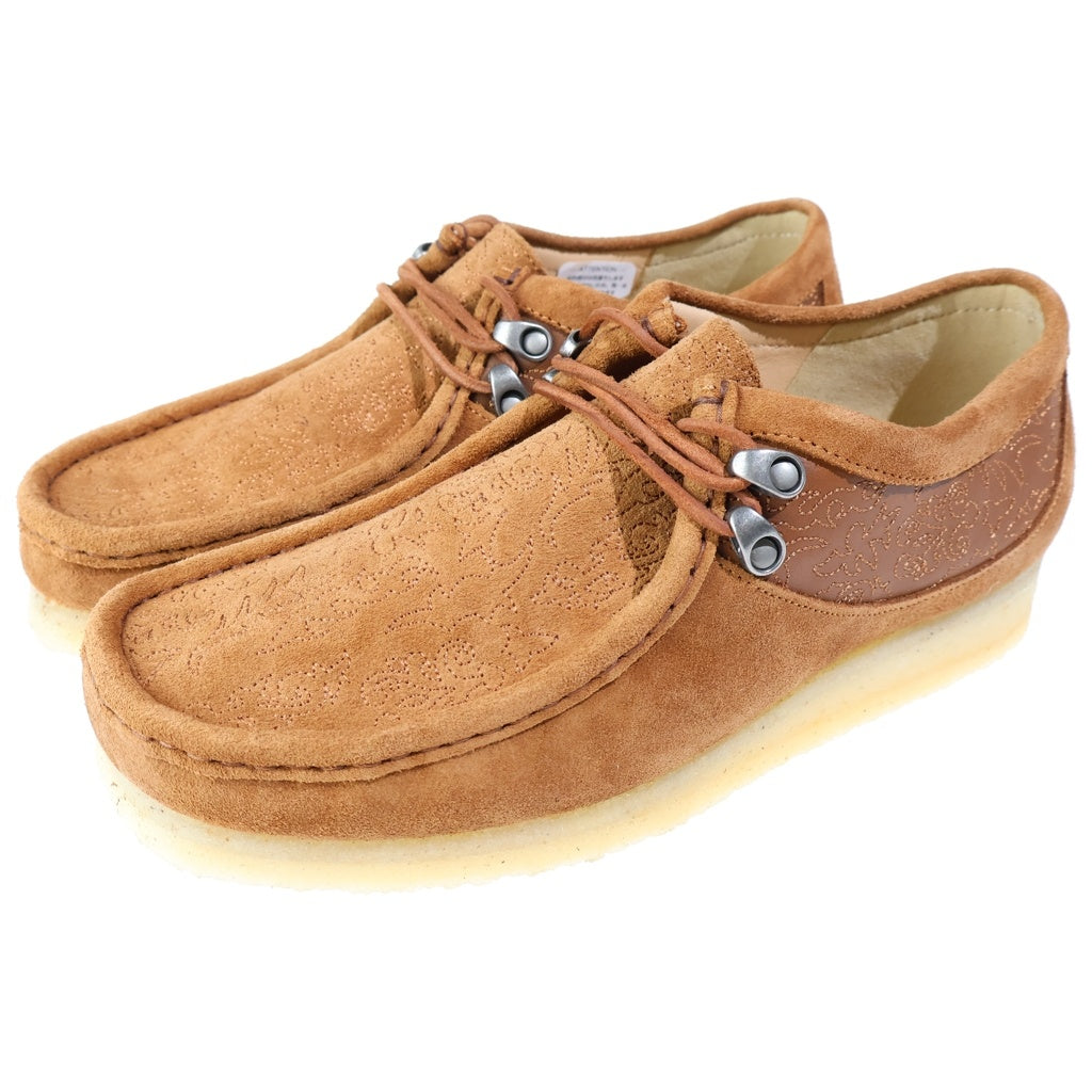 Clarks(クラークス) ×Andersson Bell Wallabee Tan Embroidery アンダーソンベル ワラビー タンエンブロダリー ローカット レザーシューズ ブラウン 62017584