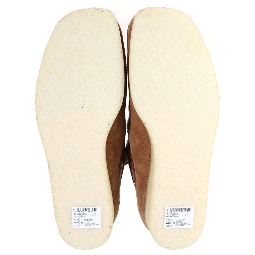 Clarks(クラークス) ×Andersson Bell Wallabee Tan Embroidery アンダーソンベル ワラビー タンエンブロダリー ローカット レザーシューズ ブラウン 62017584