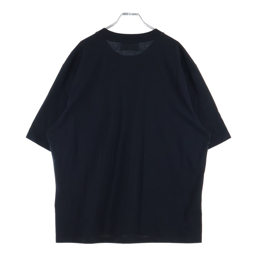 AMI Alexandre Mattiussi(アミアレクサンドルマテュッシ) 24SS 辰年 ハートロゴ 半袖 クルーネック Tシャツ ブラック