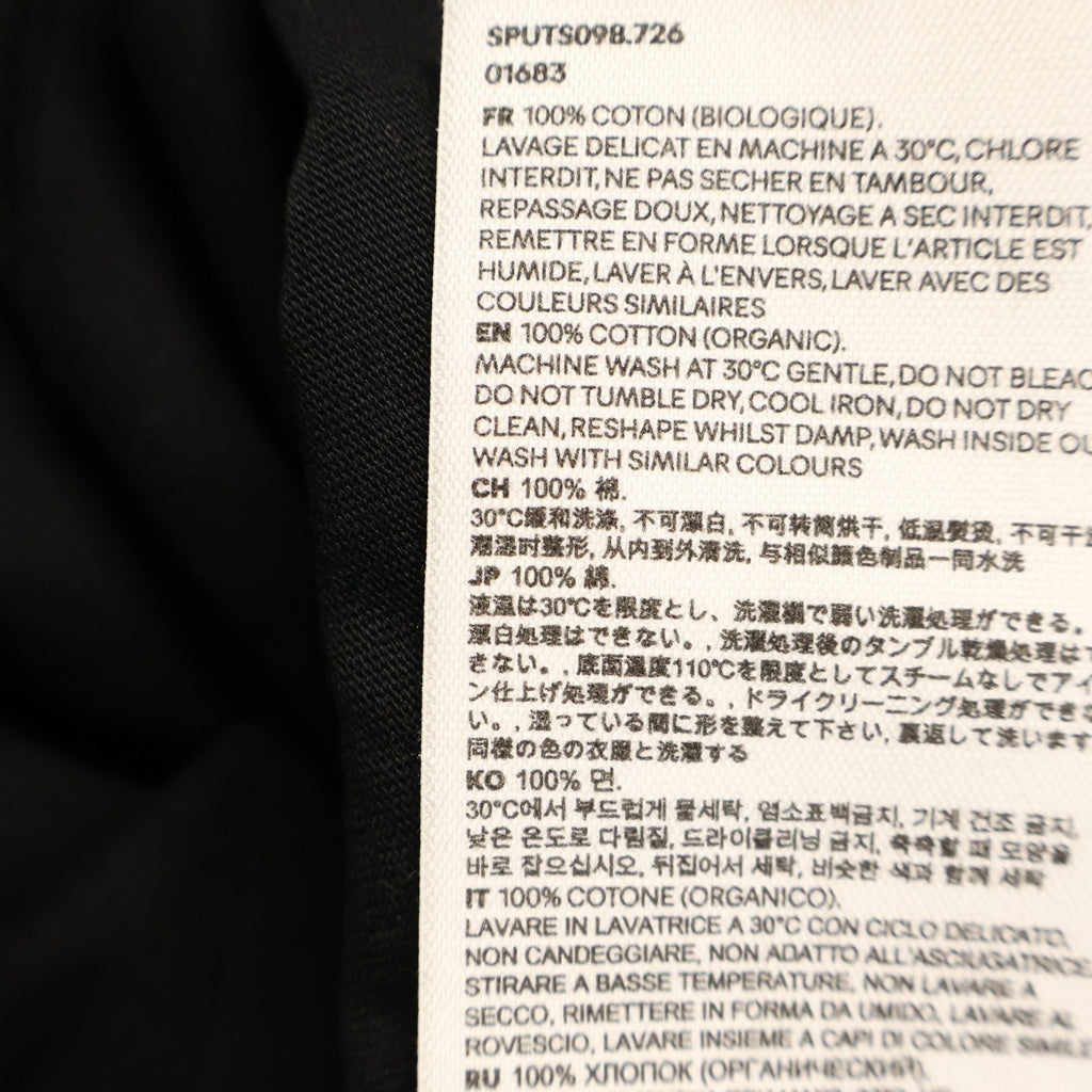 AMI Alexandre Mattiussi(アミアレクサンドルマテュッシ) 24SS 辰年 ハートロゴ 半袖 クルーネック Tシャツ ブラック