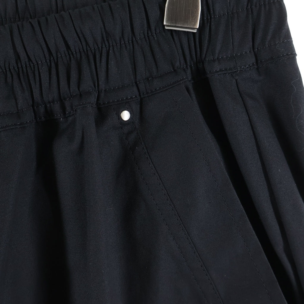 Rick Owens(リックオウエンス) 24SS Bela Pants ベラ コットン ストレートパンツ ブラック RU01D3361-TE