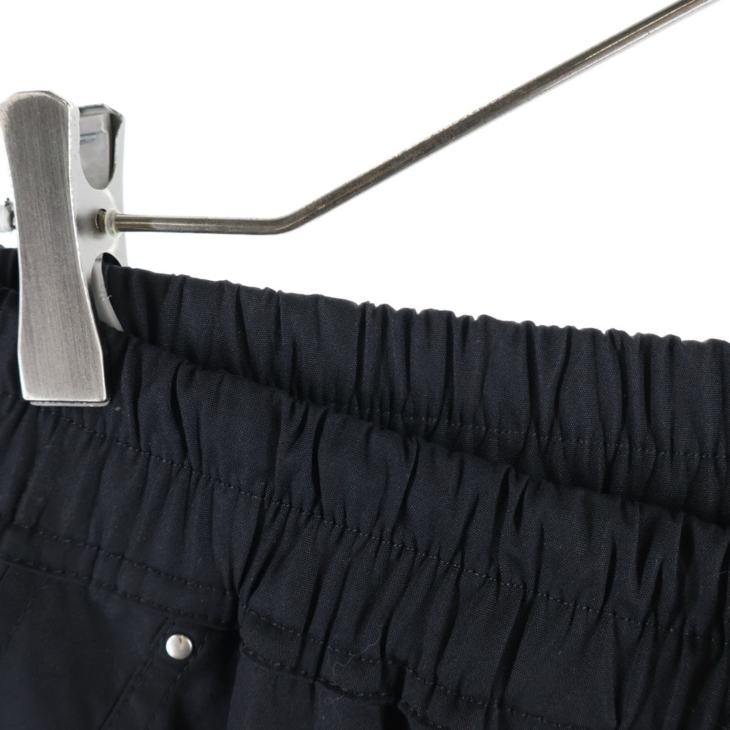 Rick Owens(リックオウエンス) 24SS Bela Pants ベラ コットン ストレートパンツ ブラック RU01D3361-TE