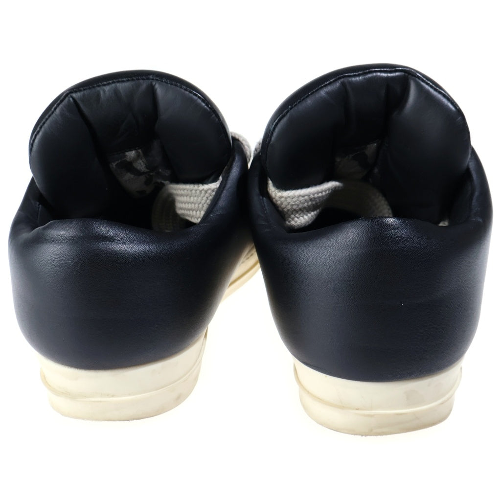 Rick Owens(リックオウエンス) JUMBO LACE PADDED RAMONES LOW ジャンボレース パデッドラモーンズ レザー ローカットスニーカー ブラック