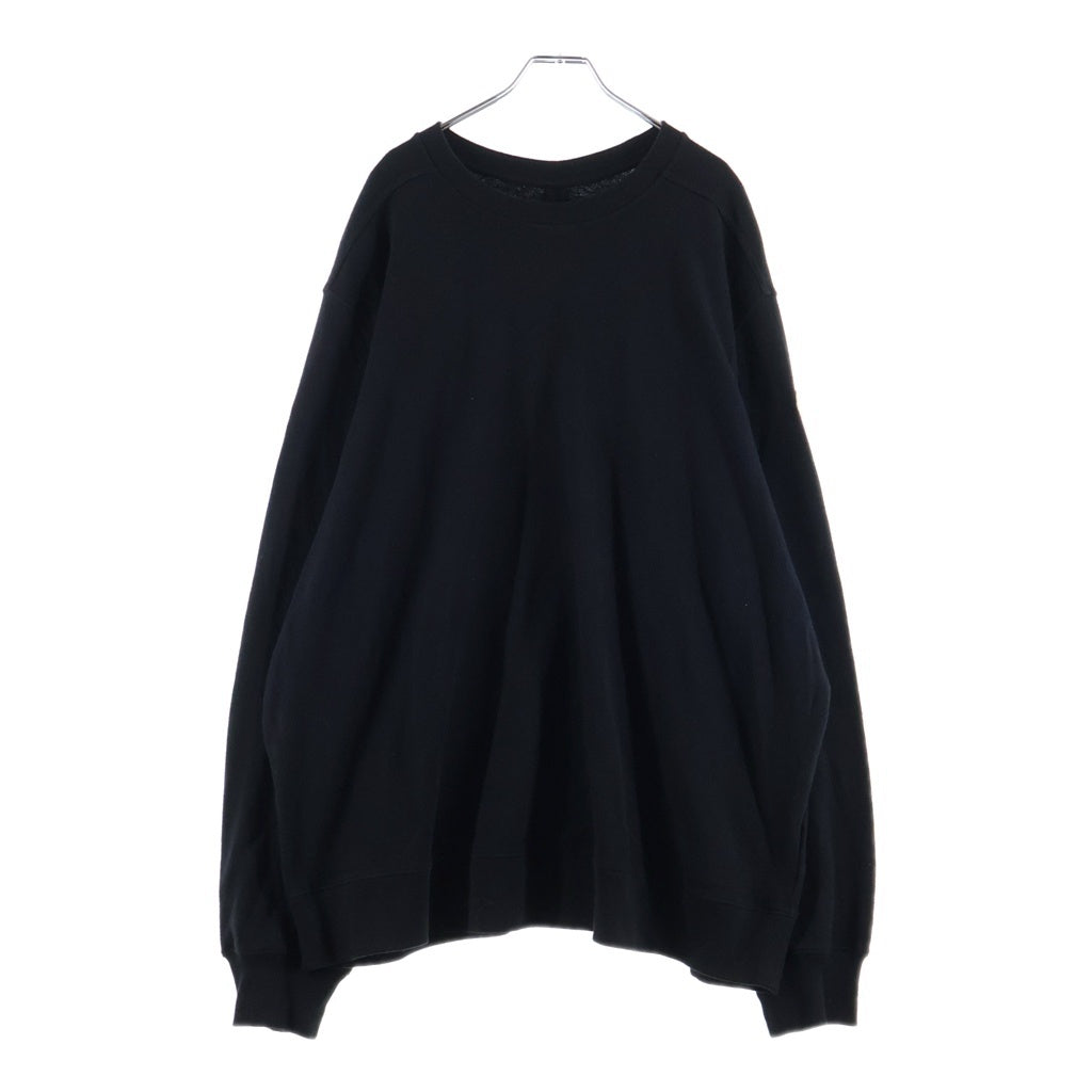 MONCLER(モンクレール) 24AW × Rick Owens Jumbo Crewneck Sweat リックオウエンス ジャンボ クルーネック 長袖Tシャツ ブラック J209N8G00004 M4435