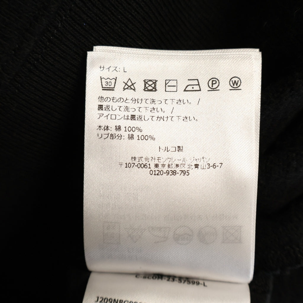 MONCLER(モンクレール) 24AW × Rick Owens Jumbo Crewneck Sweat リックオウエンス ジャンボ クルーネック 長袖Tシャツ ブラック J209N8G00004 M4435