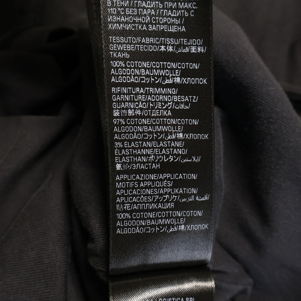 BALENCIAGA(バレンシアガ) 25SS Medium Fit T-Shirt インサイドアウトロゴ クルーネック 半袖Tシャツ グレー 822441 TSVA2