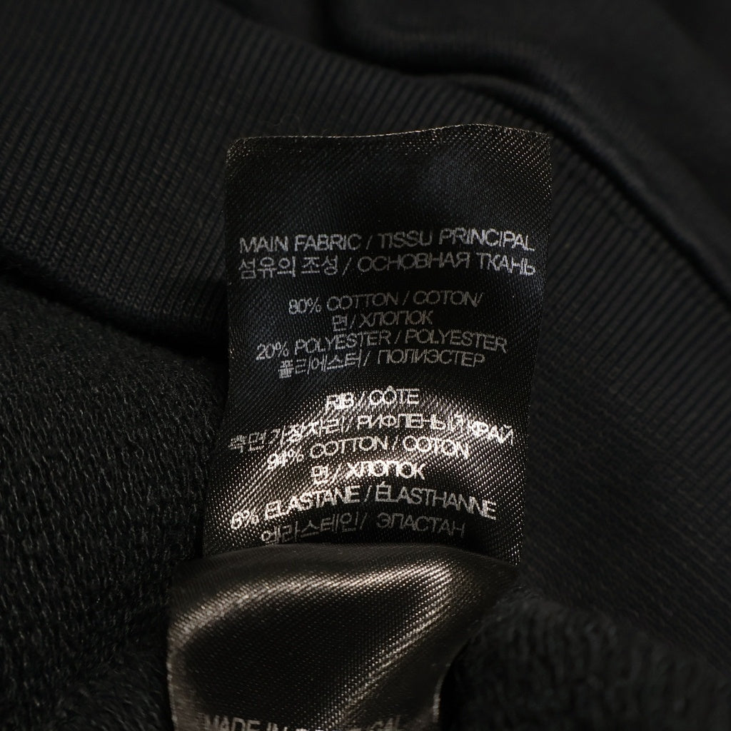 VETEMENTS(ヴェトモン) フロントロゴ刺繍 クルーネック 長袖スウェット ブラック