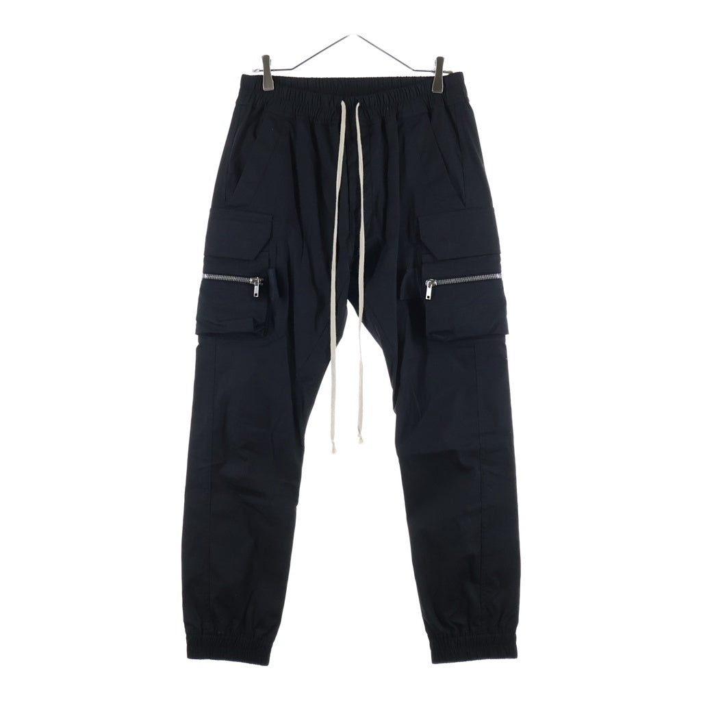 Rick Owens(リックオウエンス) 23SS MASTODON CARGO マストドン カーゴパンツ ジップポケット ブラック RU01C4396-TE