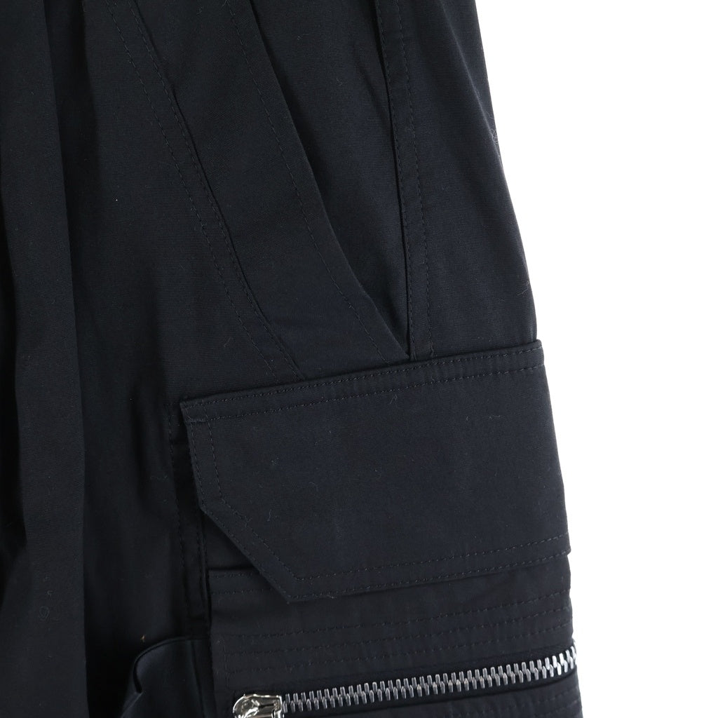 Rick Owens(リックオウエンス) 23SS MASTODON CARGO マストドン カーゴパンツ ジップポケット ブラック RU01C4396-TE