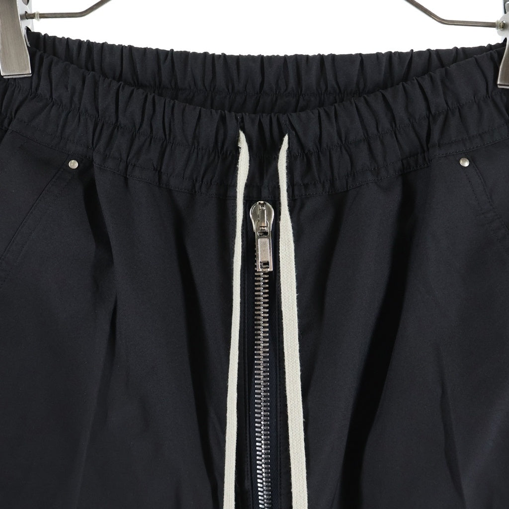 Rick Owens(リックオウエンス) 23SS BELA PODS ドローコード ナイロンサルエルハーフパンツ ブラック RU01C4349-TF