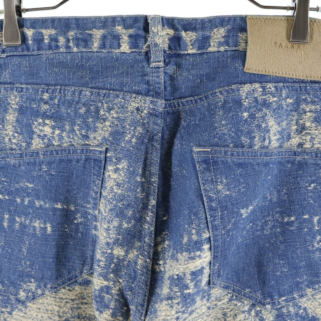 TAAKK(ターク) 26SS TYPE 2 WIDE DENIM ジャガード織 ワイドデニム パンツ インディゴ TA26SS-PT132