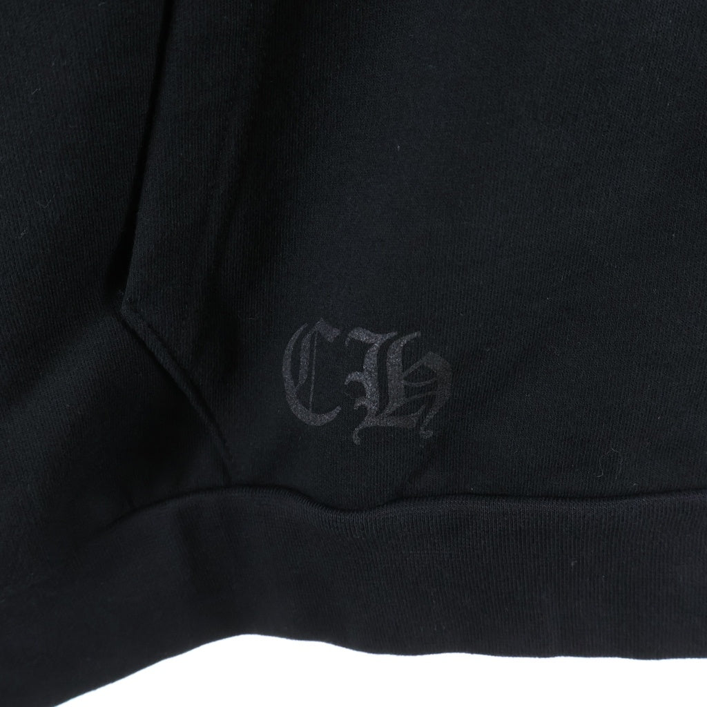 CHROME HEARTS(クロムハーツ) Vertical Logo Zip Up Hoodie ヴァーティカルロゴ ジップアップパーカー フーディ ブラック