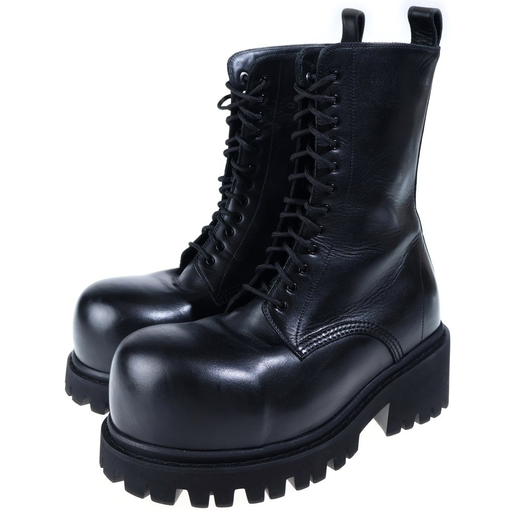 BALENCIAGA(バレンシアガ) Stomper ストンパー レースアップ ロングブーツ ブラック 805881