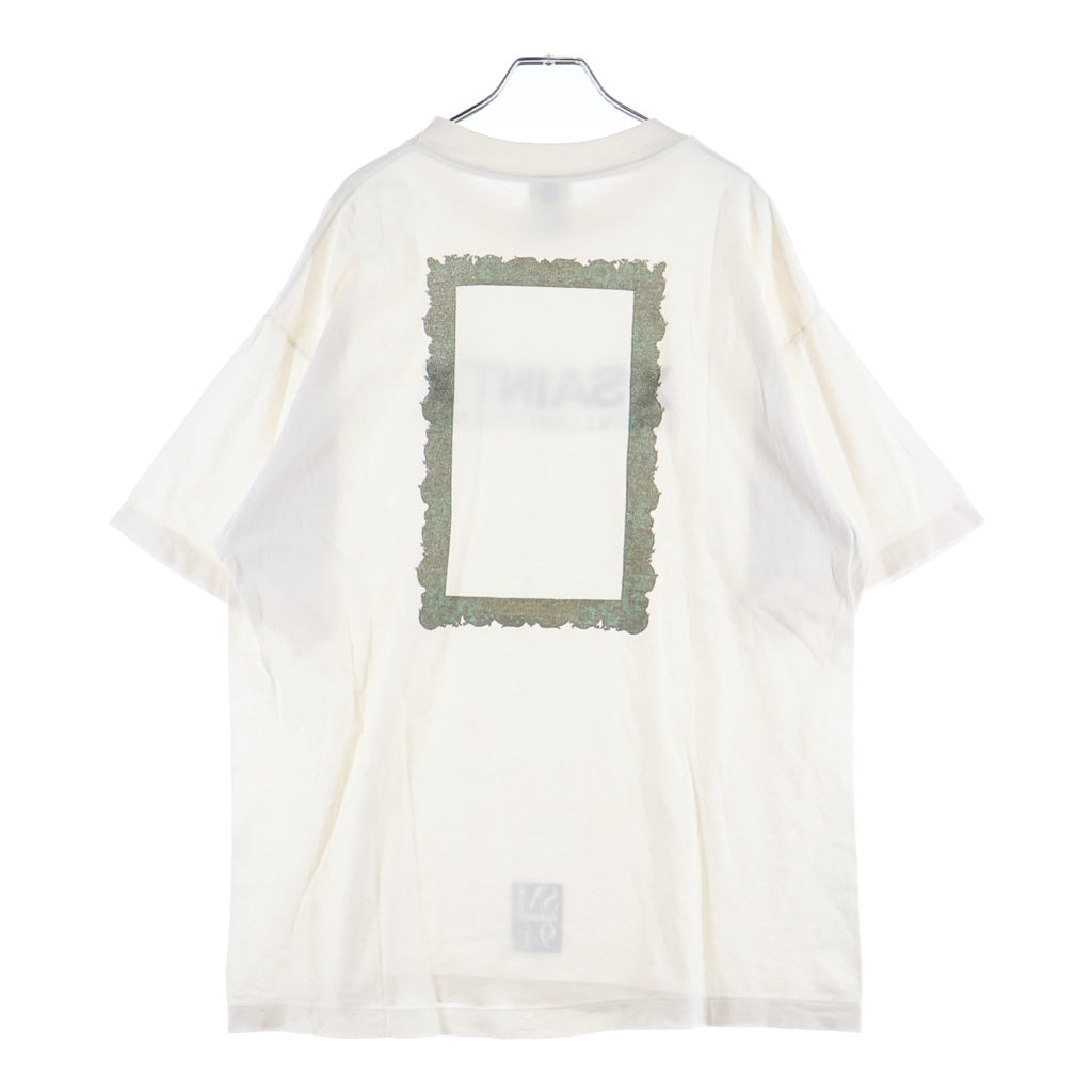 SAINT MICHAEL(セントマイケル) 26SS SS T-SHIRT / SAINT X 両面プリントTシャツ 半袖クルーネックカットソー ホワイト SM-MK8-0000-011