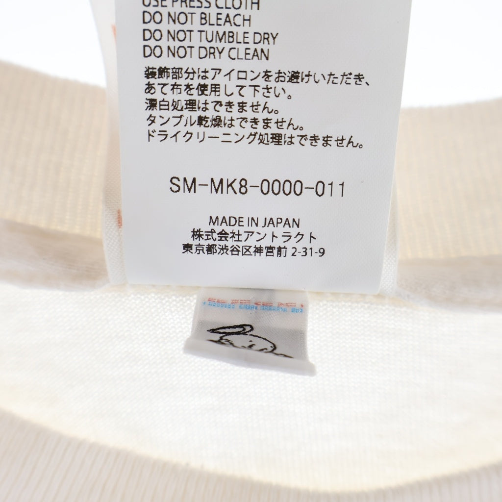 SAINT MICHAEL(セントマイケル) 26SS SS T-SHIRT / SAINT X 両面プリントTシャツ 半袖クルーネックカットソー ホワイト SM-MK8-0000-011