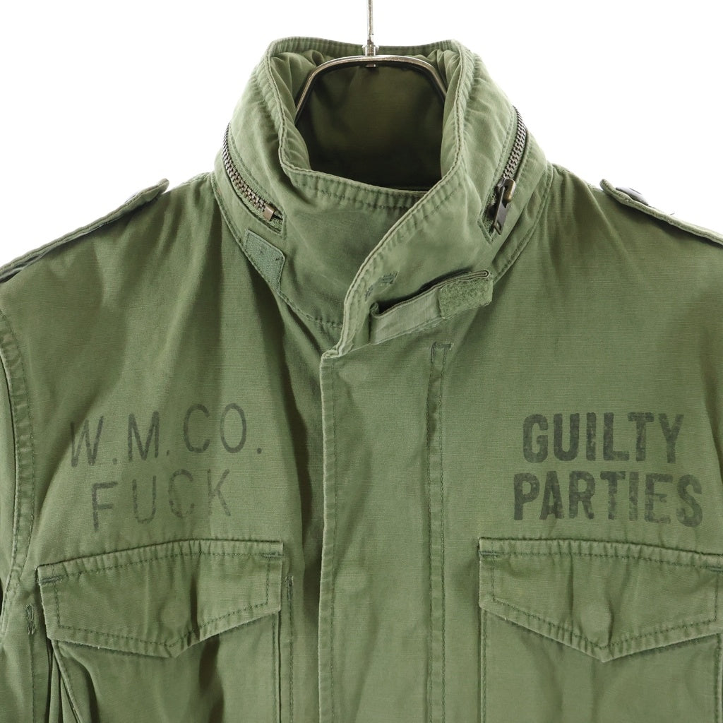 WACKO MARIA(ワコマリア) M-65 Jacket ミリタリージャケット バック刺繍デザイン カーキ
