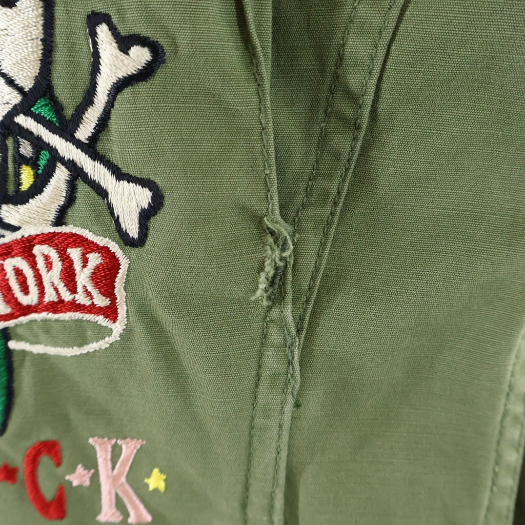 WACKO MARIA(ワコマリア) M-65 Jacket ミリタリージャケット バック刺繍デザイン カーキ